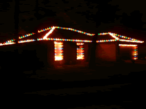 House with lights